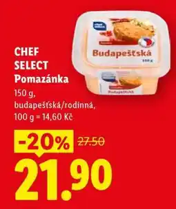 Lidl CHEF SELECT POMAZÁNKA nabídka