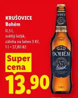 Lidl Krušovice Bohém nabídka