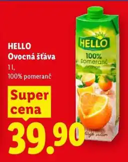 Lidl HELLO OVOCNÁ ŠŤÁVA nabídka
