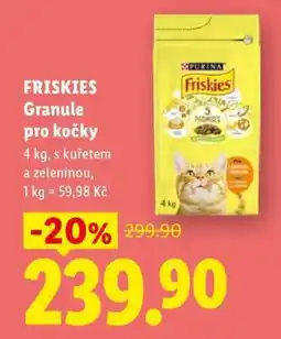 Lidl Friskies granule pro kočky nabídka