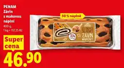 Lidl PENAM Závin s makovou náplní nabídka