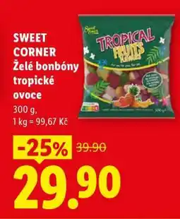 Lidl SWEET CORNER Želé bonbóny tropické ovoce nabídka