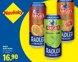 Lidl ARGUS Radler Nealko nabídka