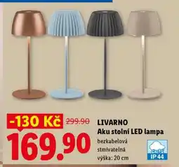 Lidl Livarno Aku stolní LED lampa nabídka
