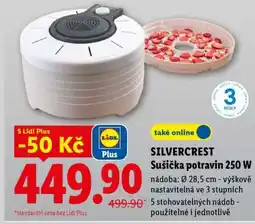 Lidl SILVERCREST Sušička potravin 250 W nabídka