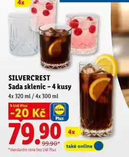 Lidl SILVERCREST Sada sklenic – 4 kusy nabídka