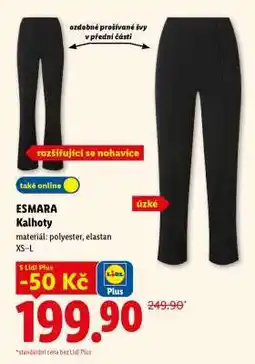 Lidl Esmara Kalhoty nabídka
