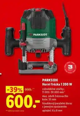Lidl PARKSIDE Horní frézka 1 200 W nabídka