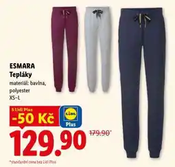 Lidl esmara TEPLÁKY nabídka