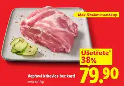 Lidl Vepřová krkovice bez kosti nabídka