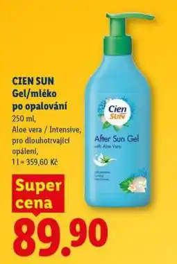 Lidl CIEN SUN Gel/mléko po opalování nabídka