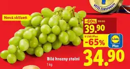 Lidl BÍLÉ HROZNY STOLNÍ nabídka