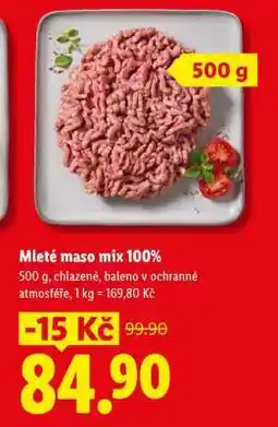 Lidl Mleté maso mix 100% nabídka