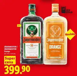 Lidl Jägermeister, Jägermeister Orange nabídka