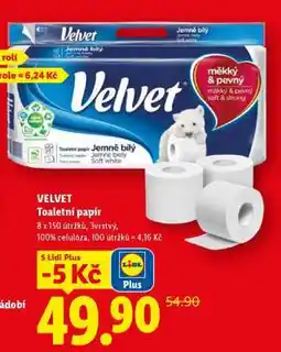 Lidl Velvet Toaletní papír nabídka