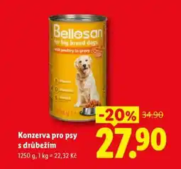 Lidl Konzerva pro psy s drůbežím nabídka