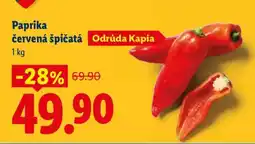 Lidl PAPRIKA ČERVENÁ ŠPIČATÁ nabídka