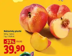 Lidl Nektarinky ploché nabídka
