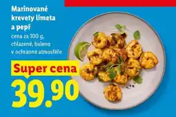 Lidl Marinované krevety limeta a pepř nabídka