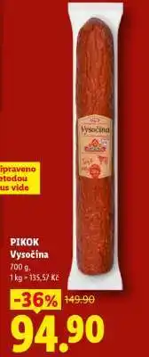 Lidl Pikok VYSOČINA nabídka