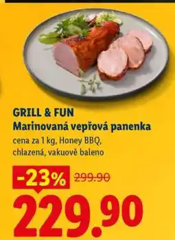 Lidl GRILL&FUN Marinovaná vepřová panenka nabídka
