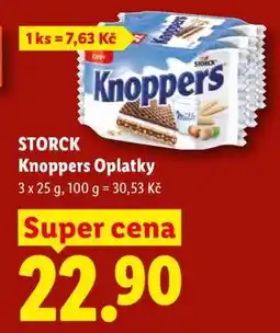 Lidl STORCK Knoppers Oplatky nabídka