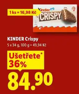 Lidl KINDER CRISPY nabídka