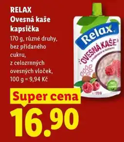 Lidl RELAX OVESNÁ KAŠE KAPSIČKA nabídka