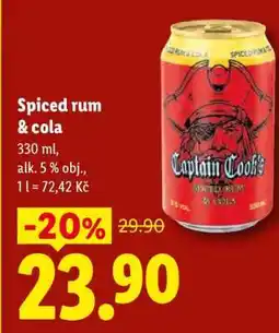 Lidl Captain Cook's Spiced Rum & Cola nabídka