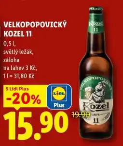 Lidl Velkopopovický Kozel 11 nabídka
