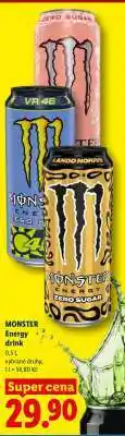 Lidl Monster Energy drink nabídka