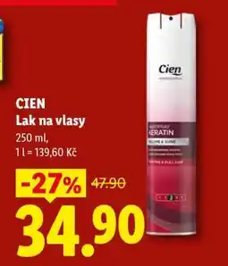 Lidl Cien LAK NA VLASY nabídka