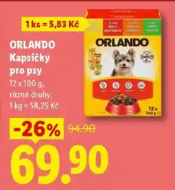 Lidl ORLANDO kapsičky pro psy nabídka