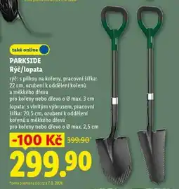 Lidl PARKSIDE Rýč/lopata nabídka