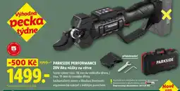 Lidl PARKSIDE PERFORMANCE 20V Aku nůžky na větve nabídka