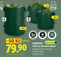 Lidl PARKSIDE Pytel na zahradní odpad nabídka