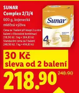 Lidl SUNAR COMPLEX 2, 3, 4 nabídka