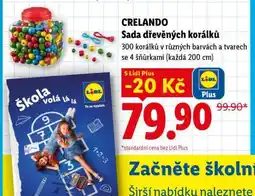 Lidl CRELANDO Sada dřevěných korálků nabídka