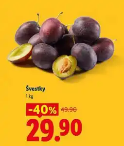 Lidl Švestky nabídka