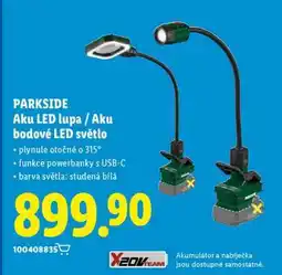Lidl PARKSIDE Aku LED lupa / Aku bodové LED světlo nabídka
