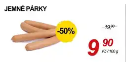ZEMAN Jemné párky nabídka