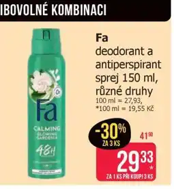 Teta Fa deodorant a antiperspirant sprej 150 ml, různé druhy nabídka