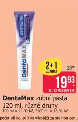 Teta DentaMax zubní pasta nabídka