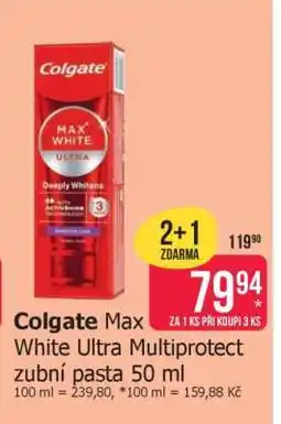Teta Colgate Max White Ultra MultiProtect zubní pasta 50 ml nabídka
