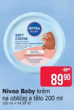 Teta Nivea Baby krém na obličej a tělo 200 ml nabídka
