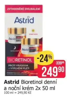 Teta Astrid Bioretinol denní a noční krém 2x 50 ml nabídka