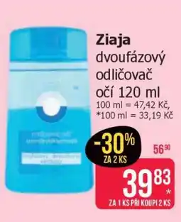Teta Ziaja Dvoufázový odličovač očí 120 ml nabídka