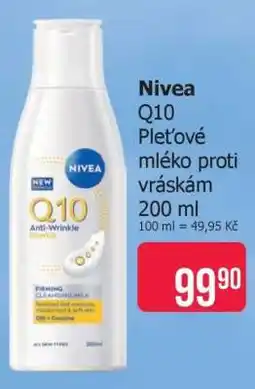 Teta Nivea Q10 pleťové mléko proti vráskám 200 ml nabídka