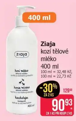 Teta Ziaja kozí tělové mléko 400 ml nabídka