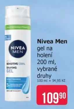 Teta Nivea Men gel na holení nabídka